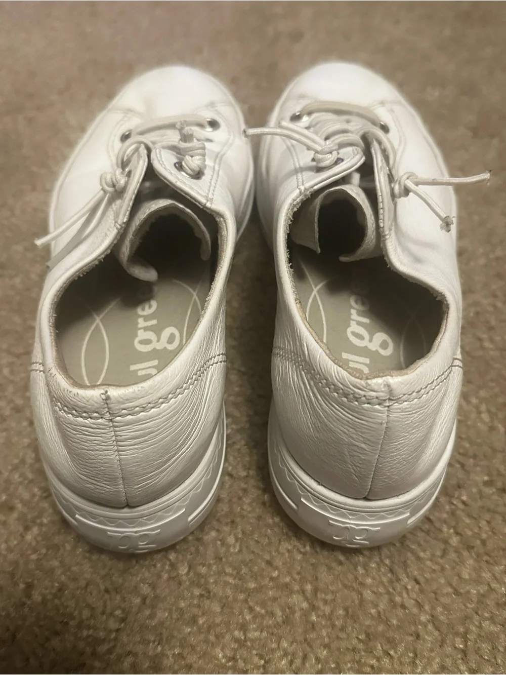 Paul Green Hadley Womens Size 7 US Platform Sneaker Shoes White/Silver (4.5 UK) - Picture 4 of 12